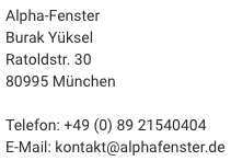 Datenschutz